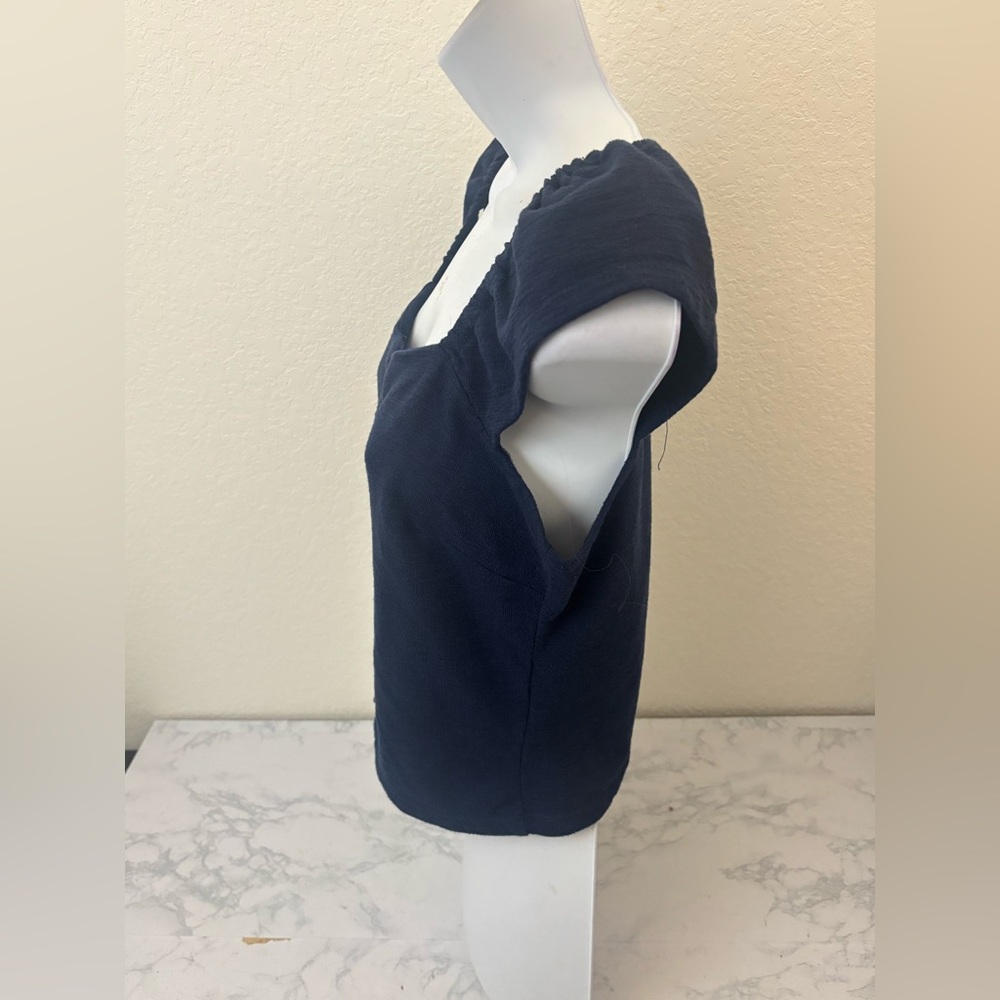Rewind Y2K Baby Doll Blue Sleeveless Top Size Large Fairy Gypsy Peasant Boho - Picture 2 of 5